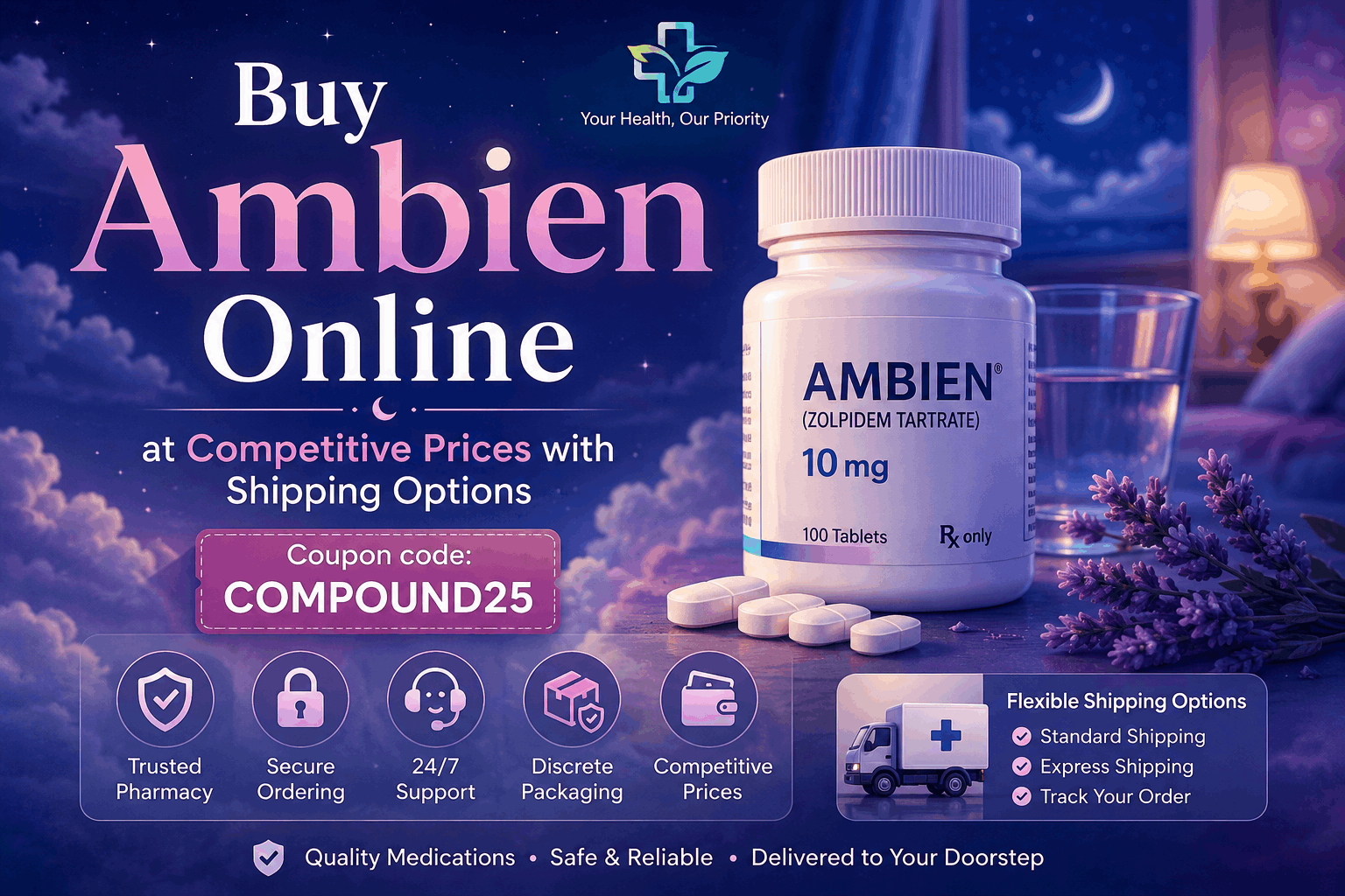Buy Ambien Online at Competitive Prices with Shipping Options