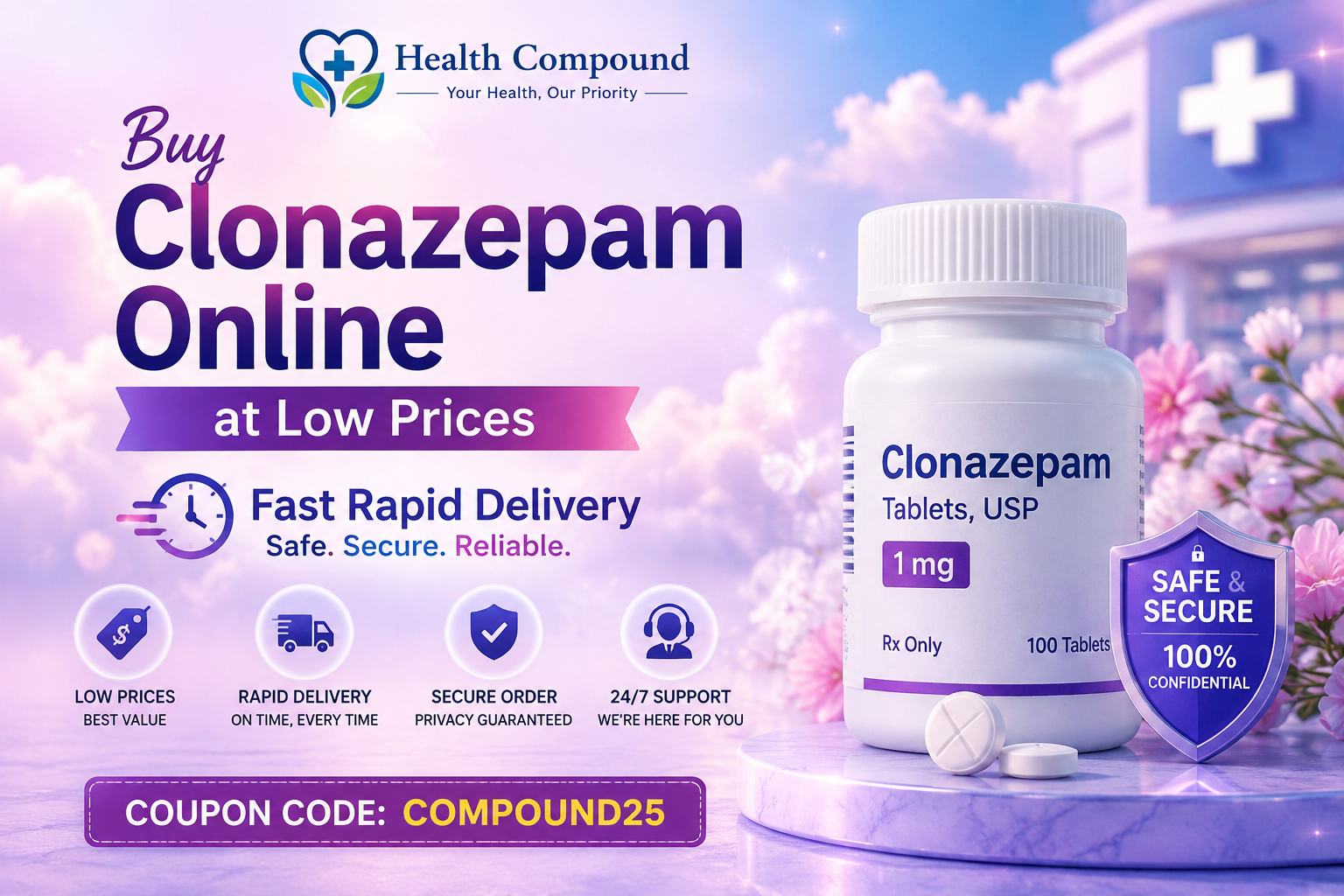Buy Clonazepam Online at Low Prices Fast Rapid Delivery