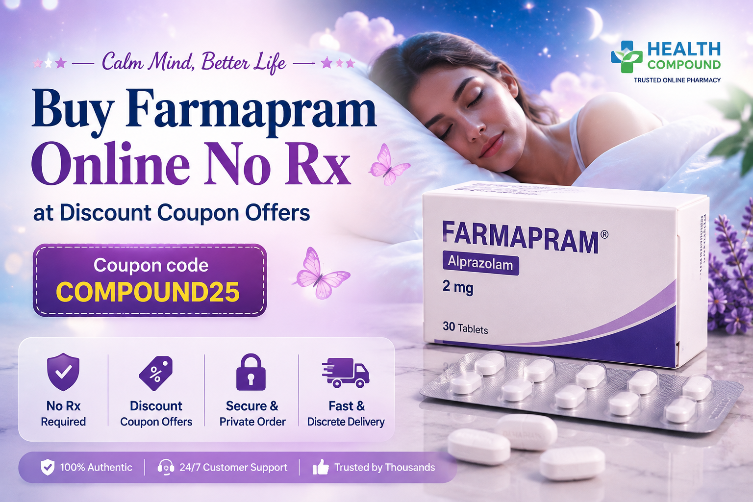 Buy Farmapram Online No Rx at Discount Coupon Offers
